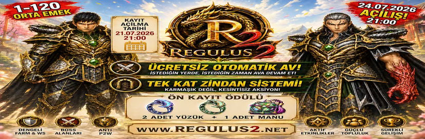Regulus2 Metin2 PVP server banner